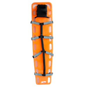 Camilla primeros auxilios con soporte de cuello arnés y señalización