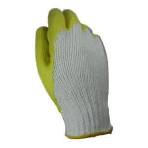 Guante En Hilo Y Látex Amarillo Encauchetado