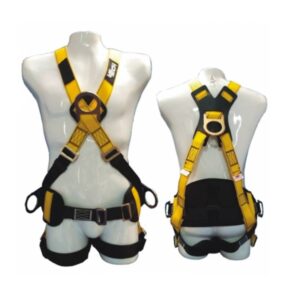 Arnés 4 argollas en X con soporte lumbar