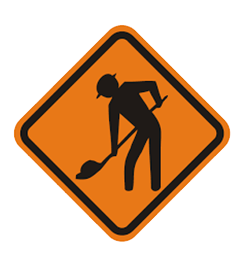 Señal Vertical De Obra Sin Paral